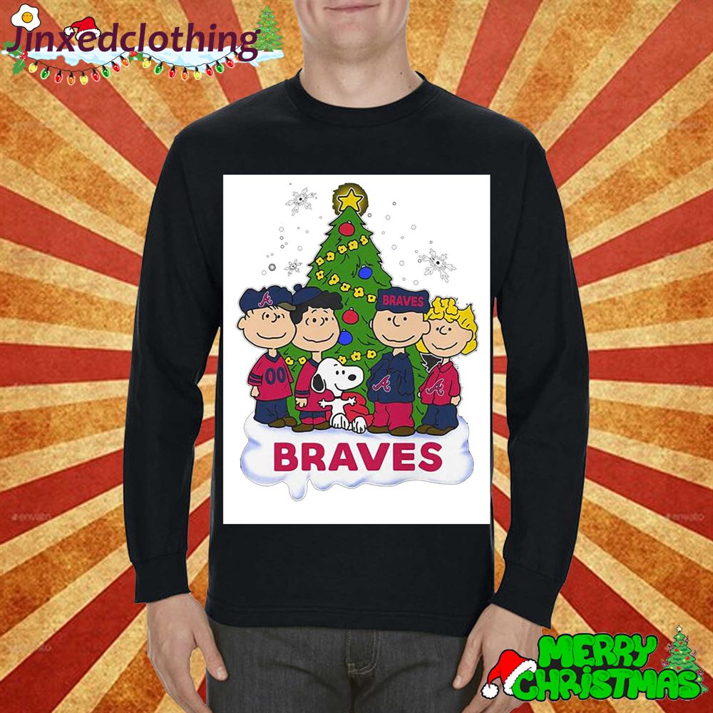 Atlanta Braves Snoopy Peanuts Christmas Shirt 
